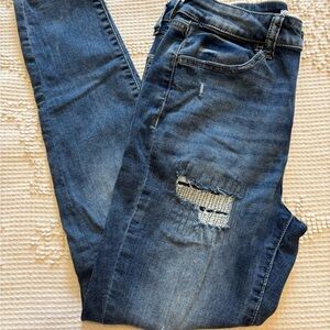 SO Blue Super High Rise Skinny Jeans Classic Style